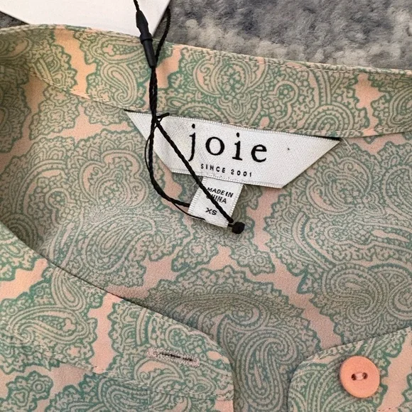 NWT $348! Authentic Joie 100% Silk Tiered Hayden Dress, SZ XS